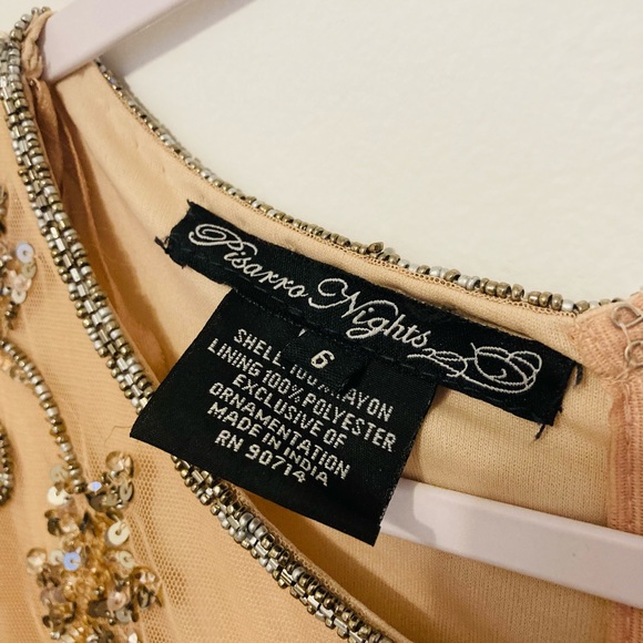 Pisarro Nights Beaded Mesh Gown - Picture 7 of 8